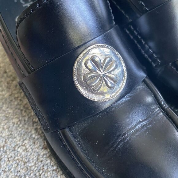 Chanel Shoes Pumps 10.5 EU 40.5 Black Block Heels 3" Dressy Career Made Italy - Picture 13 of 14